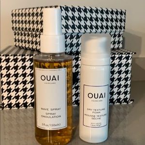 Ouai wave spray and dry texture foam- brand new